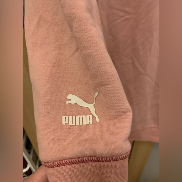 Puma X Tyakasha oversized pullover sweatshirt in peach pink color Size XS - Picture 13 of 16